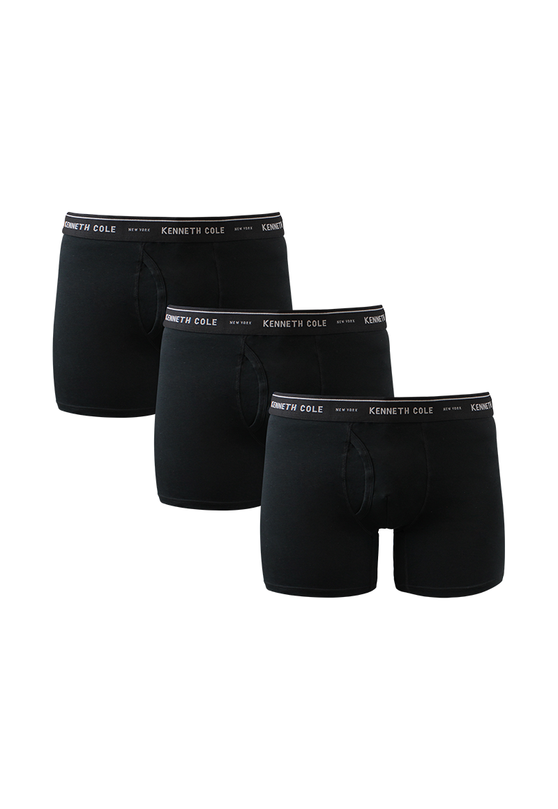 BOXER PACK3 ALGODÓN HOMBRE KENNETH COLE NEGRO - 1