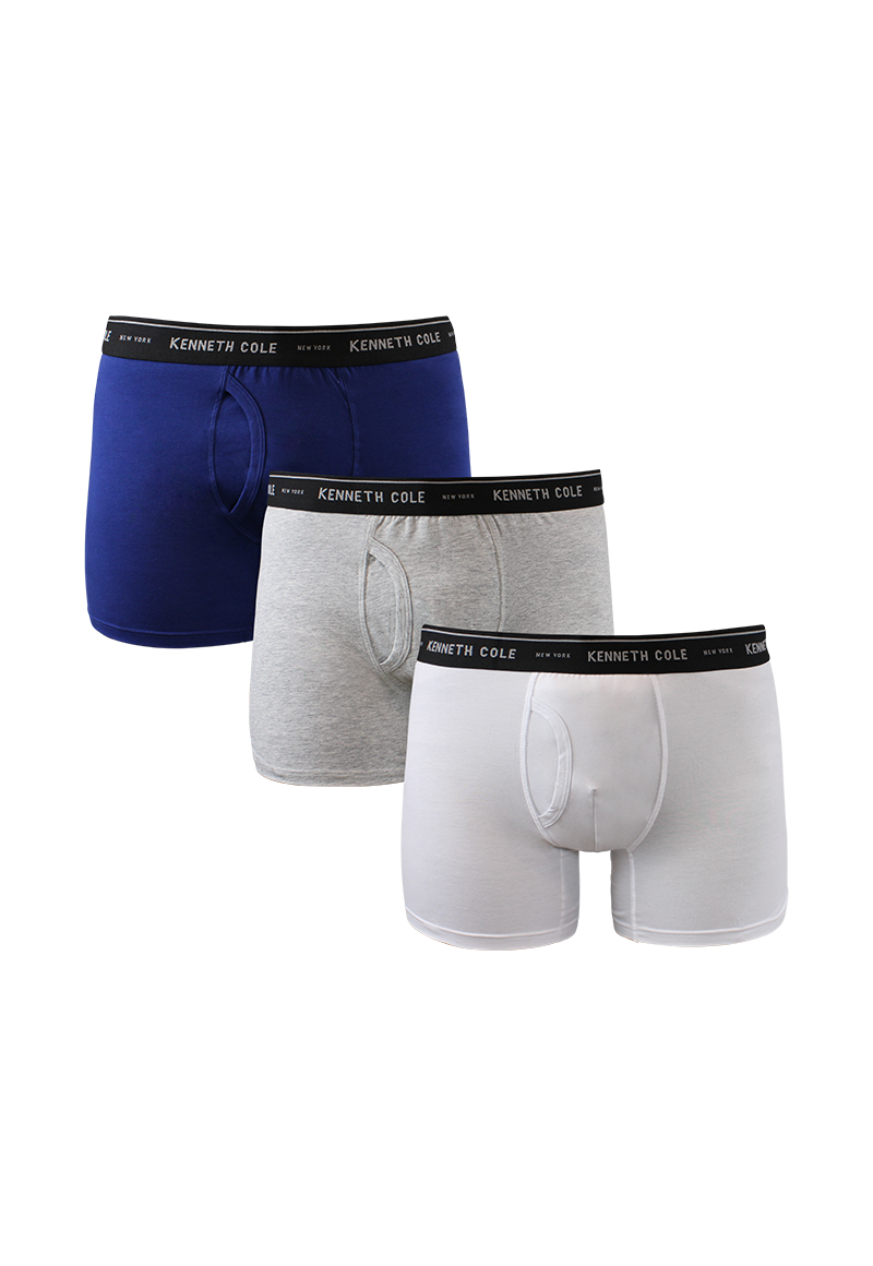 BOXER PACK3 ALGODÓN HOMBRE KENNETH COLE GRIS - 1
