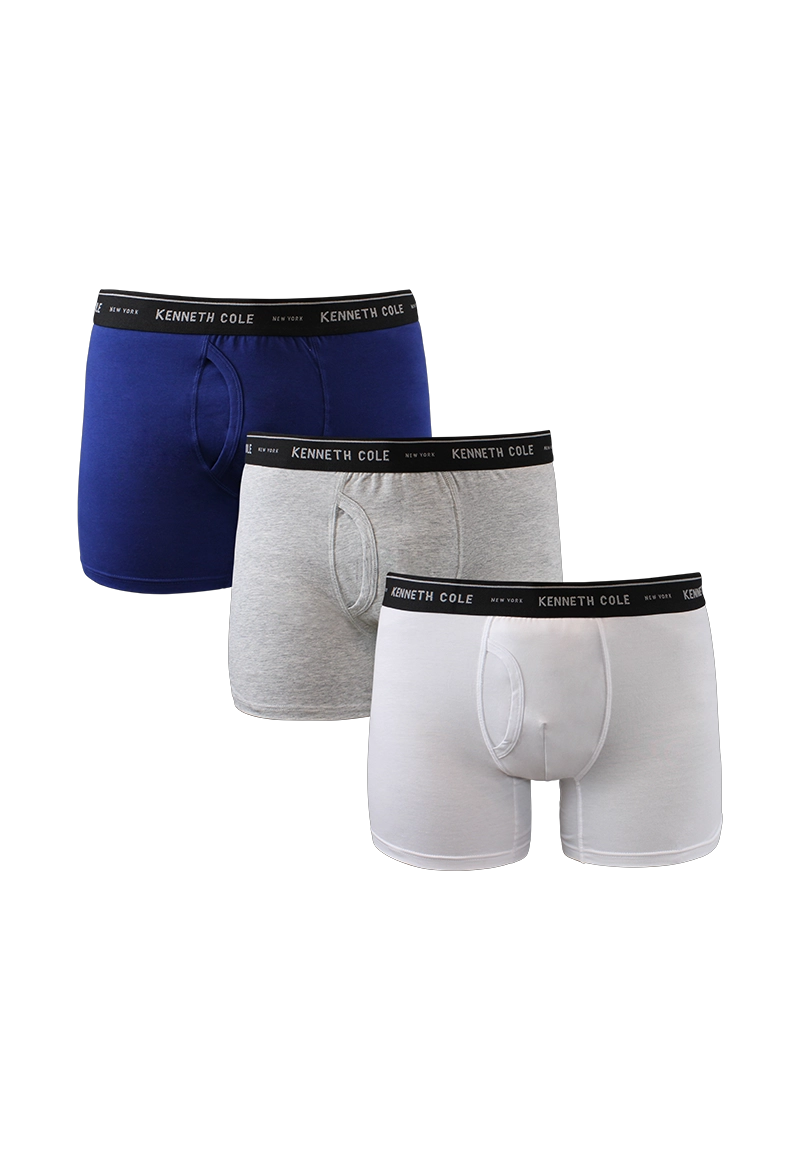 BOXER PACK3 ALGODÓN HOMBRE KENNETH COLE GRIS - 1