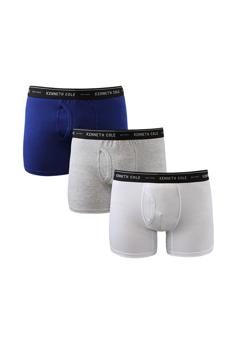 BOXER PACK3 ALGODÓN HOMBRE KENNETH COLE GRIS - 1