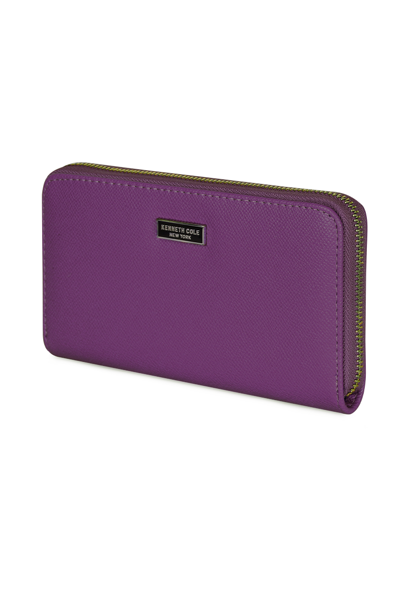 BILLETERA MUJER BESSIE MORADA KENNETH COLE - 2
