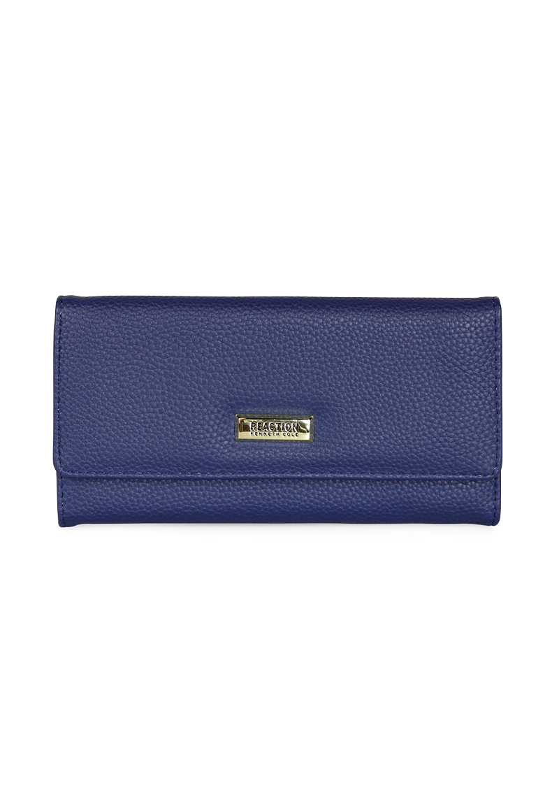 BILLETERA MUJER FIDELIA AZUL KENNETH COLE - 1