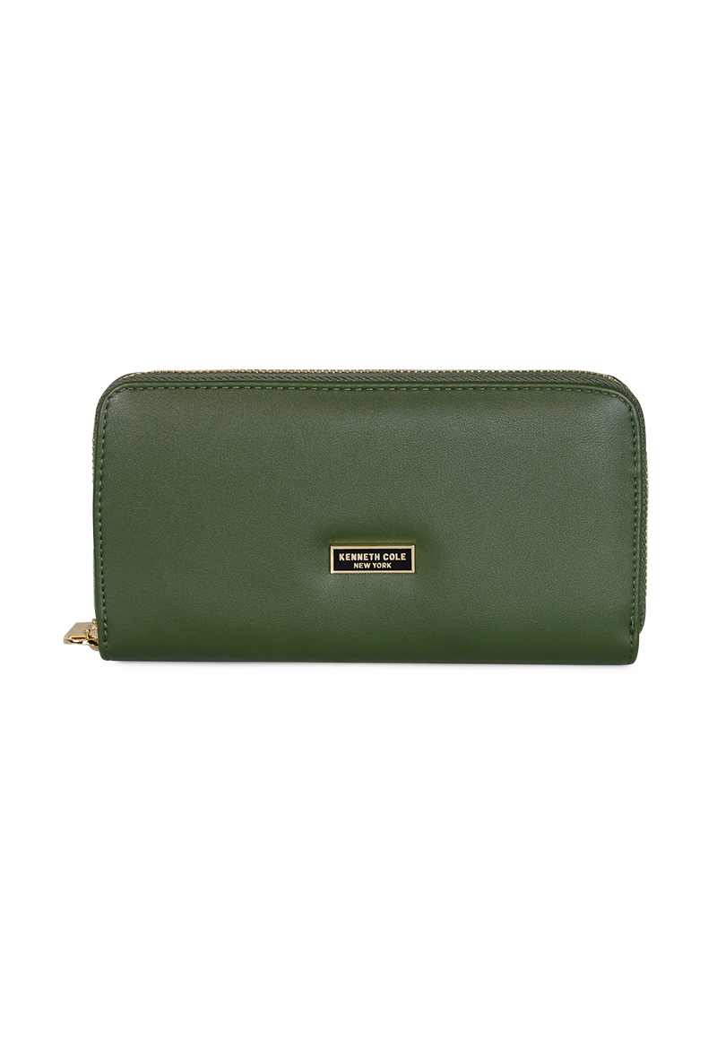 BILLETERA MUJER GOLDY VERDE KENNETH COLE - 1