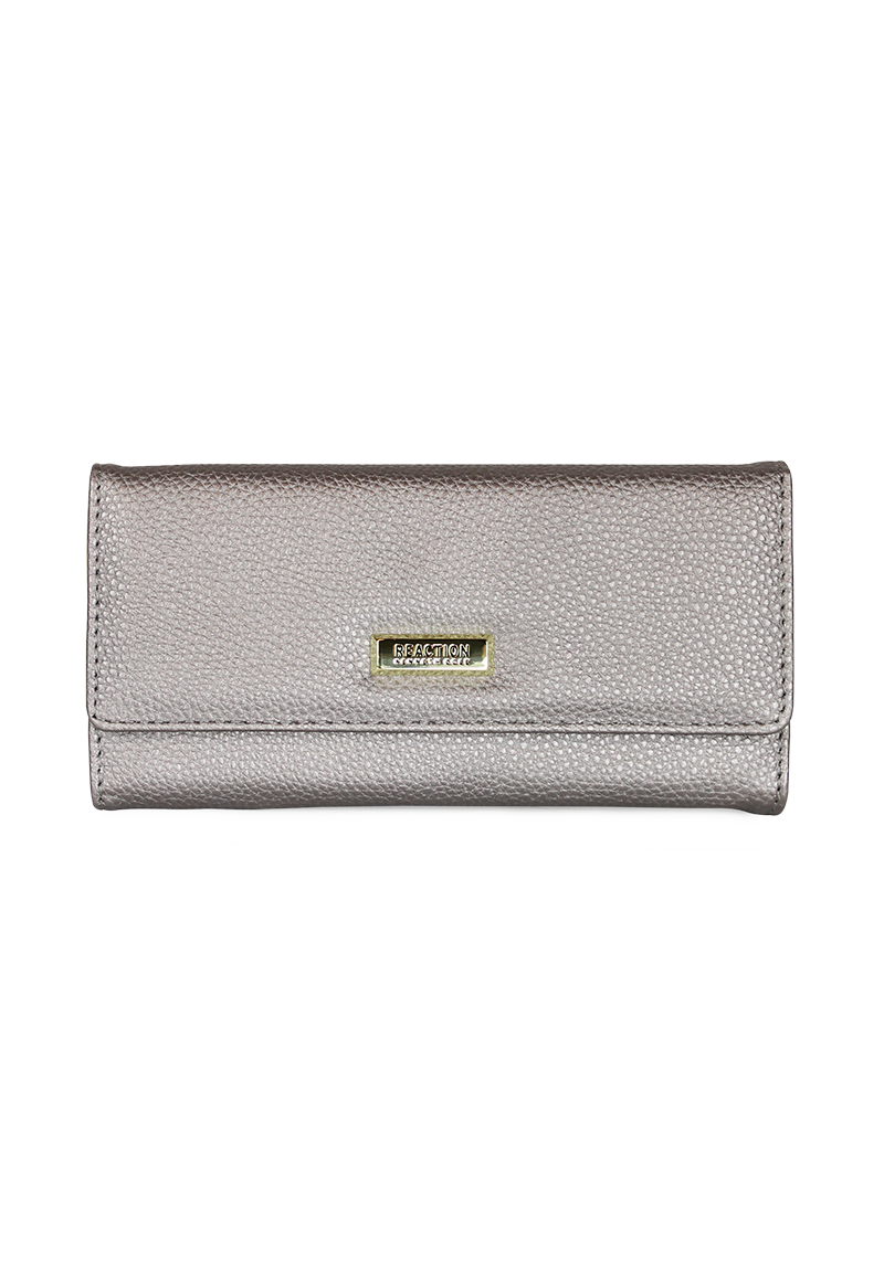 BILLETERA MUJER FIDELIA GRIS KENNETH COLE - 1