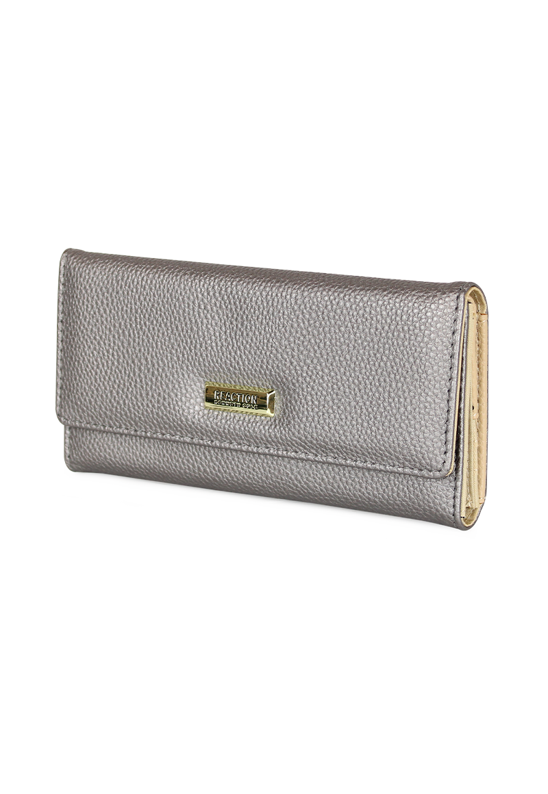 BILLETERA MUJER FIDELIA GRIS KENNETH COLE - 2