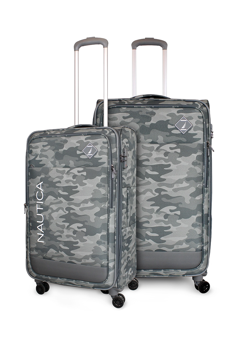PACK 2 MALETAS BLANDA DE TELA M+L BARHAM GRIS NAUTICA - 1