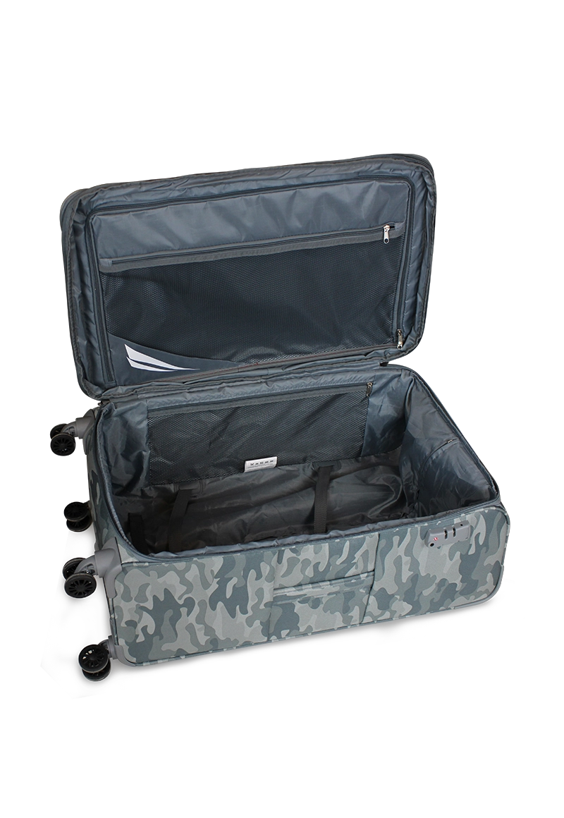 PACK 2 MALETAS BLANDA DE TELA M+L BARHAM GRIS NAUTICA - 2