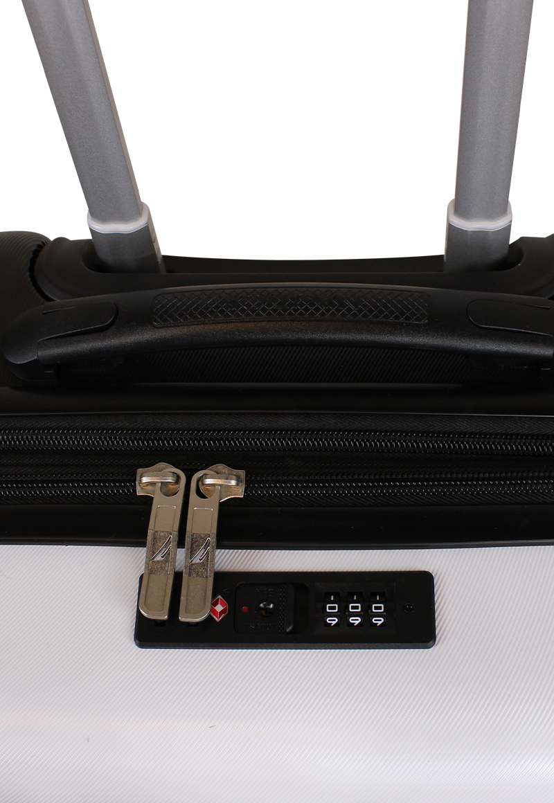 SET 3 MALETAS BORA S+M+L BLANCA-NEGRO NAUTICA - 5