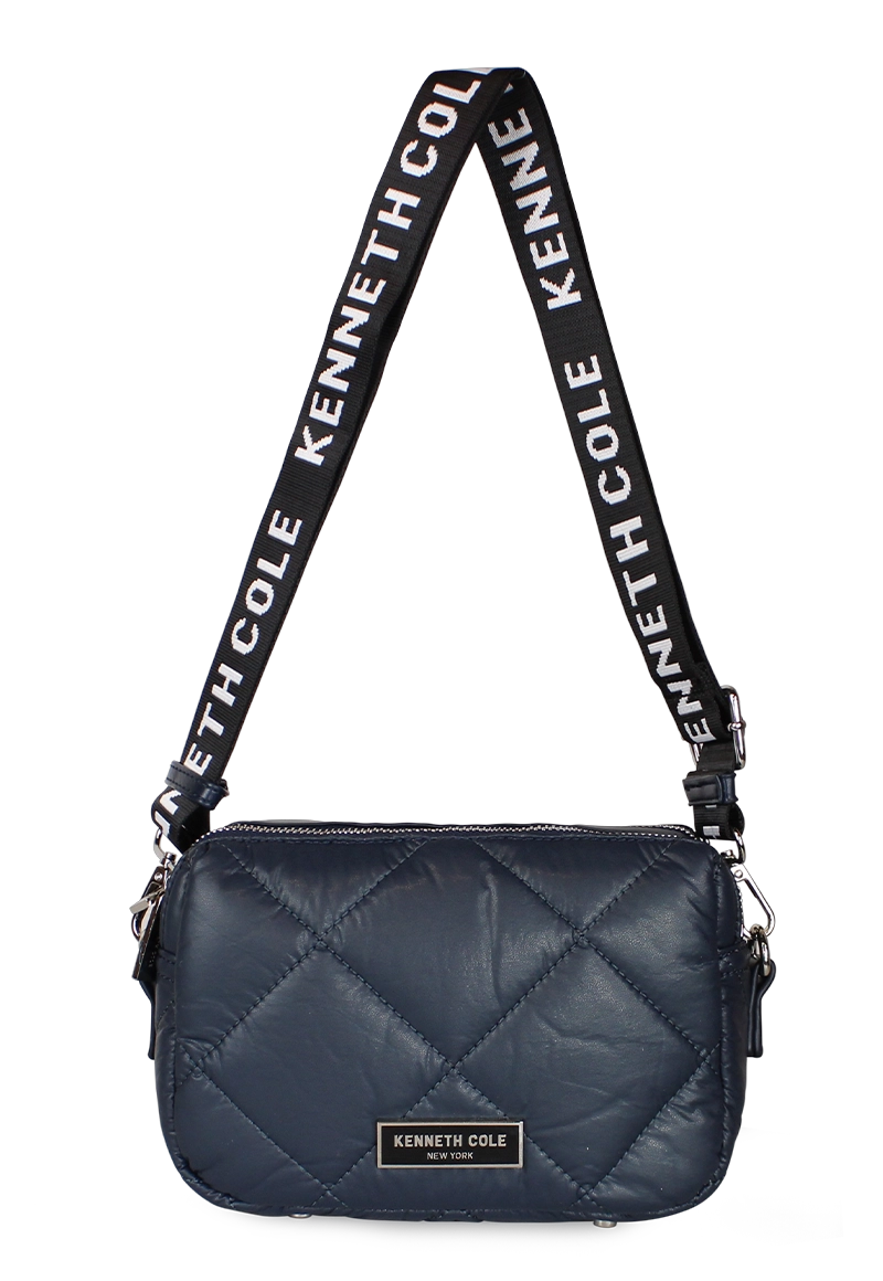 CARTERA ACOLCHADA PEYTON AZUL KENNETH COLE - 1