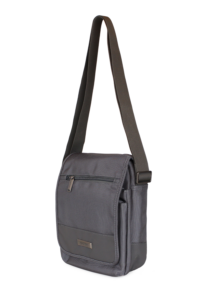 BOLSO KENNETH COLE GRIS CRUZADO LART - 2
