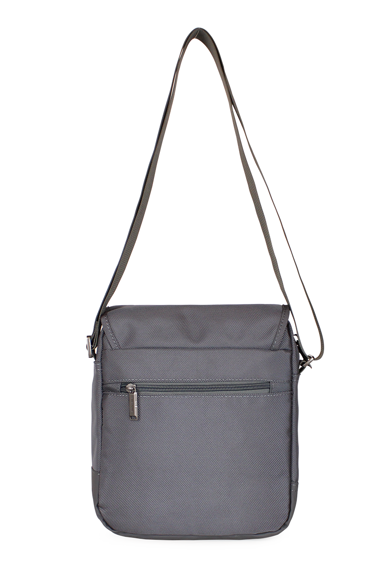 BOLSO KENNETH COLE GRIS CRUZADO LART - 3