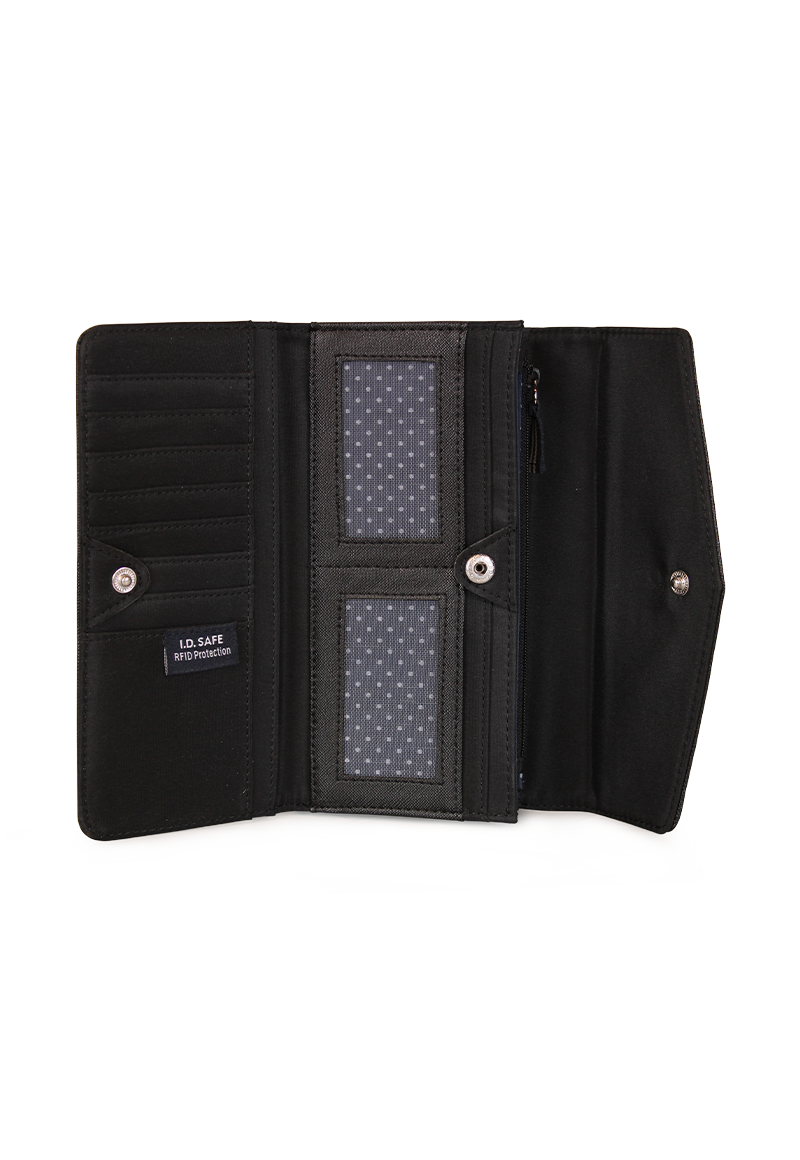 BILLETERA DE MUJER ZIGGY NEGRA NAUTICA - 2