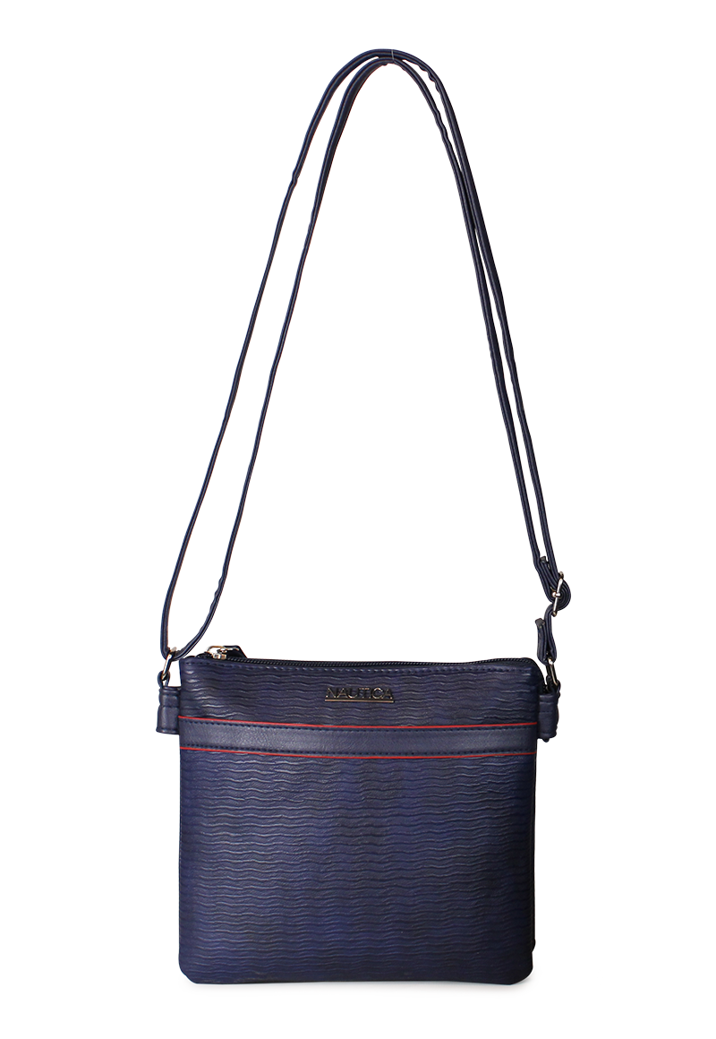 CARTERA CRUZADA LEEWAY AZUL NAUTICA - 1