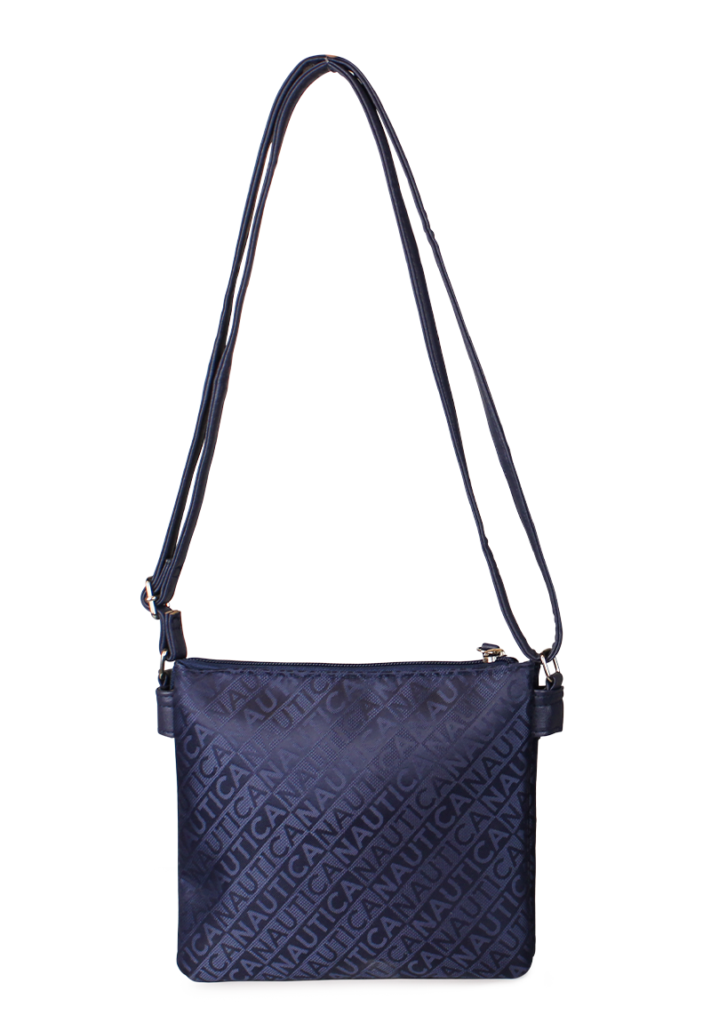 CARTERA CRUZADA LEEWAY AZUL MARINO NAUTICA - 3