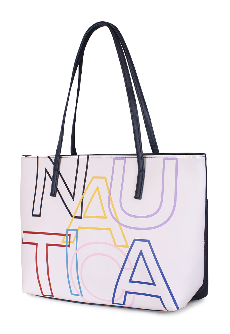 CARTERA NAUTICA ECOCUERO BLANCO OUTLINER - 2