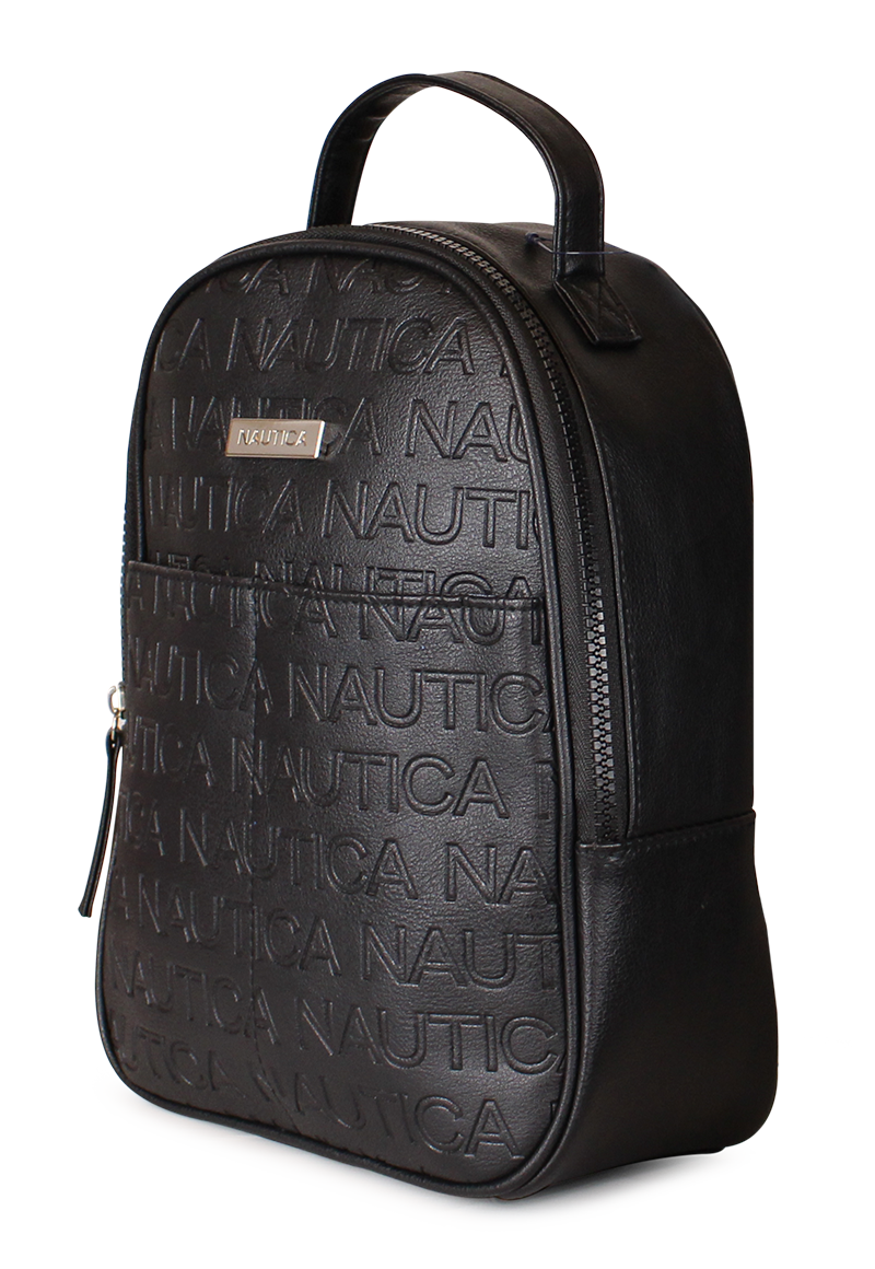 MOCHILA DE MUJER NAUTICA ECOCUERO NEGRO DELRAY - 2