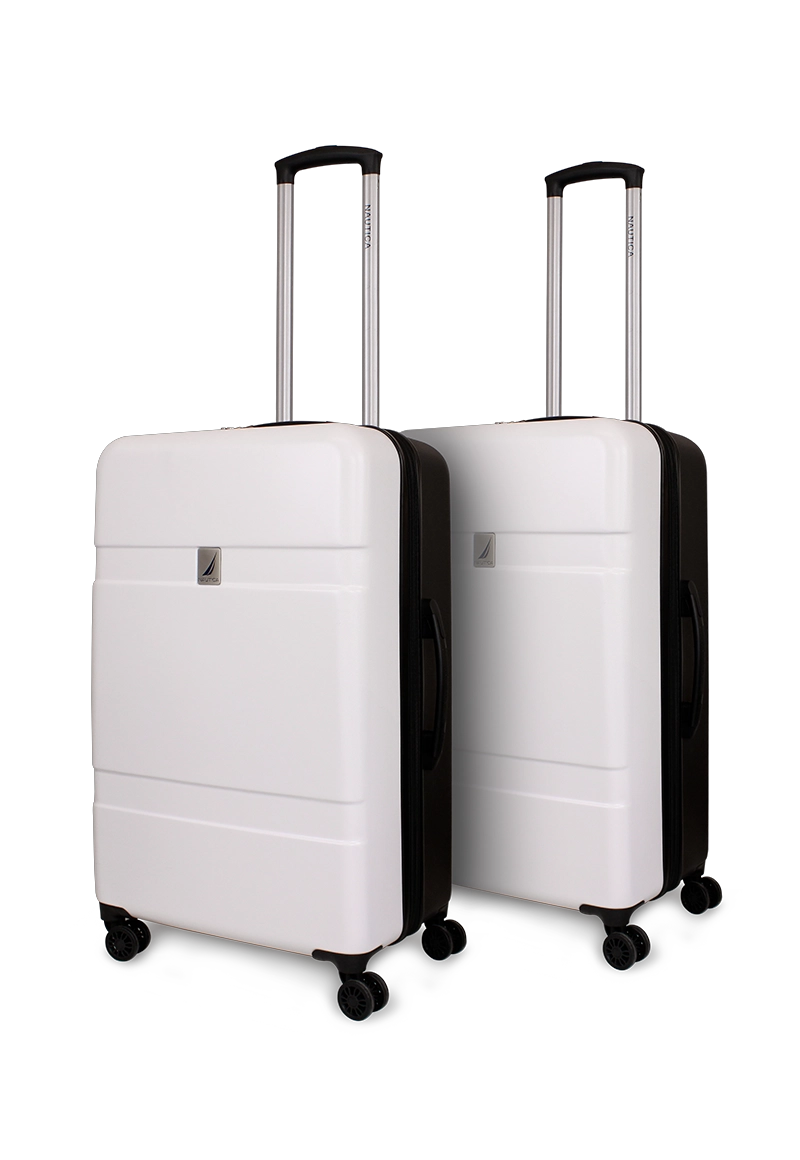 PACK 2 MALETA BORA MEDIANAS 20KG M+M BLANCA-NEGRO NAUTICA - 1