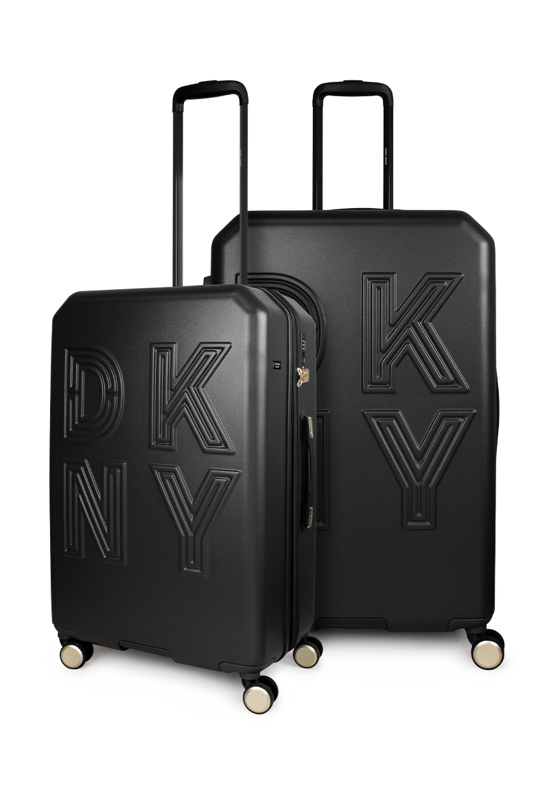 PACK 2 MALETAS DONNA KARAN LUCERNA M 20KG + L 23KG NEGRA DKNY - 1