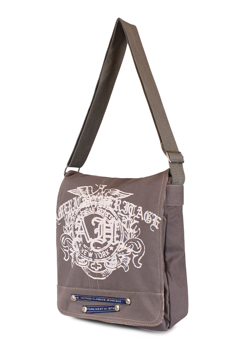 BOLSO MORRAL AMERICAN GRIS PARK WEST - 2