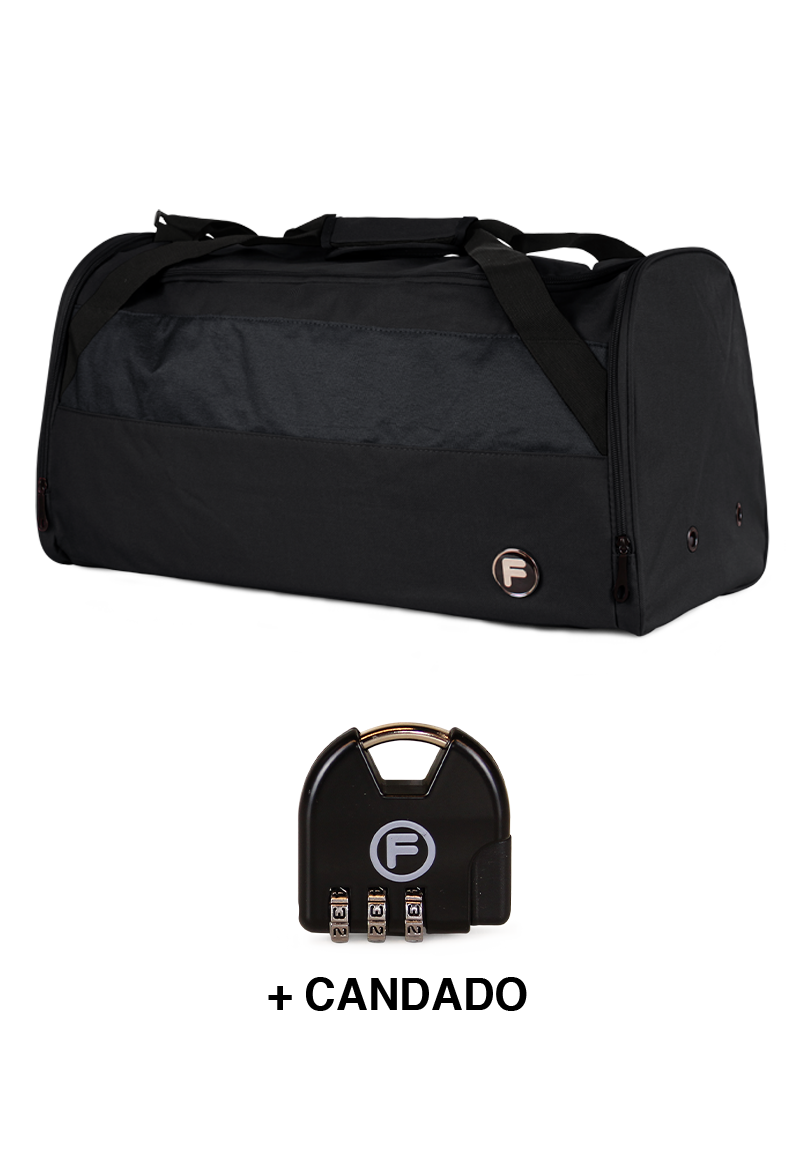 BOLSO EDER M 75 LTS NEGRO + CANDADO F - 2