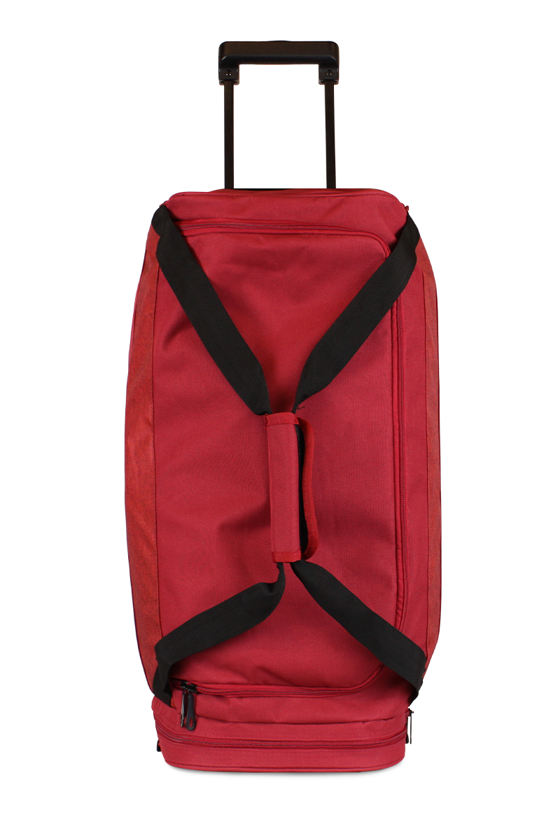 BOLSO DE VIAJE CON RUEDAS KROSS M 89 LTS ROJO + CANDADO F - 3