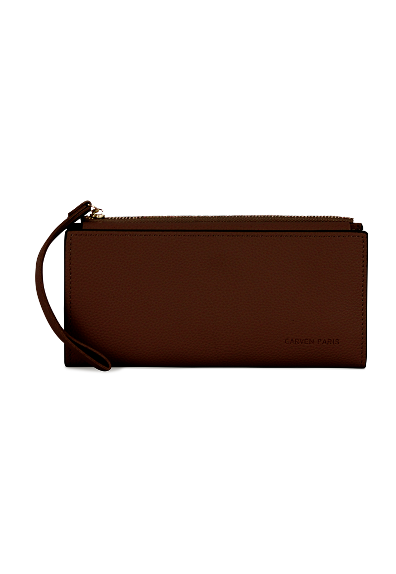 2 BILLETERAS DE MUJER DELIA NEGRA Y CAFÉ CARVEN - 9