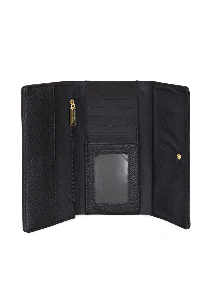 2 BILLETERAS DE MUJER FIDELIA NEGRA Y GRIS KENNETH COLE - 4