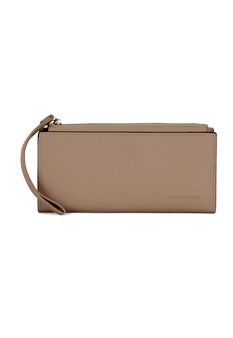 2 BILLETERAS DE MUJER DELIA NEGRA Y TAUPE CARVEN - 9
