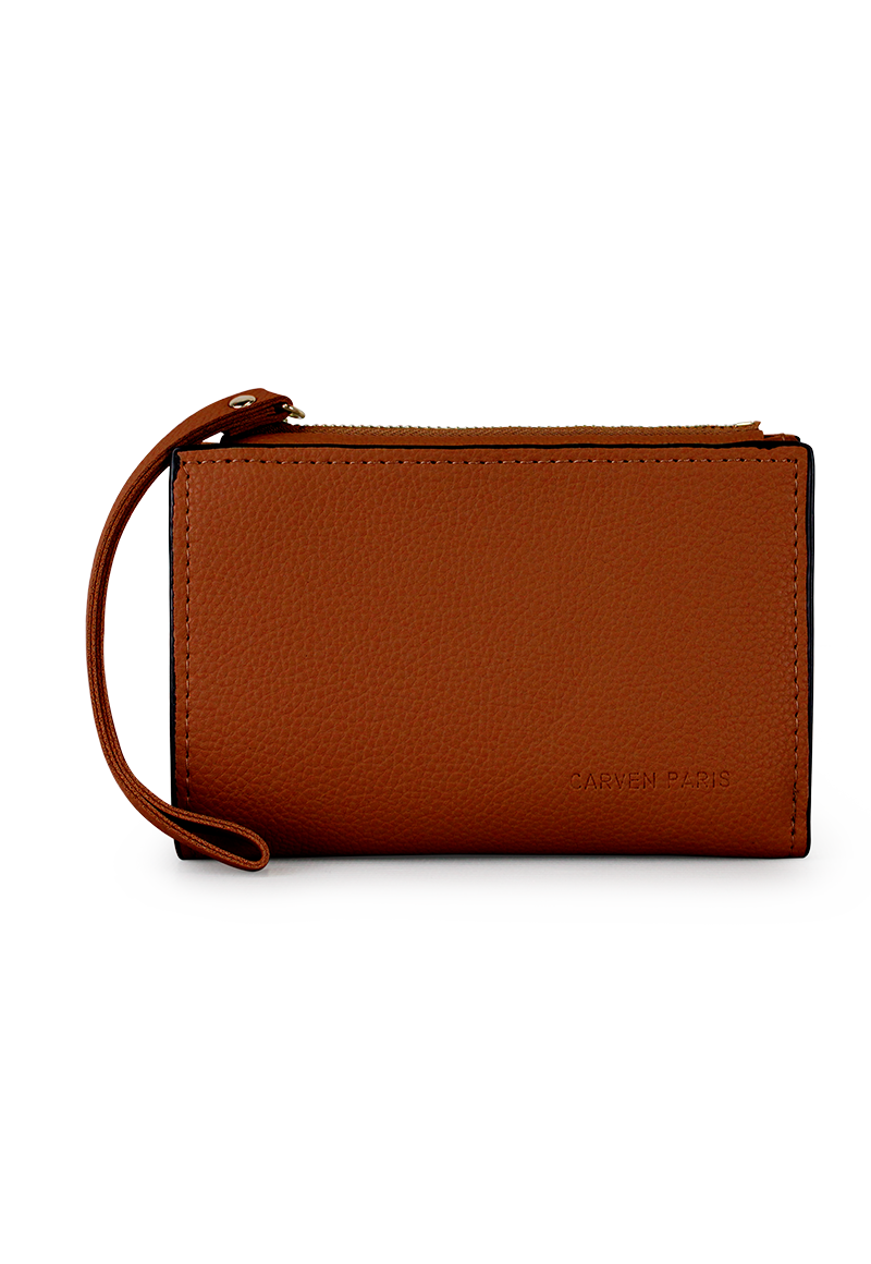 2 BILLETERAS DE MUJER ADARA NEGRA Y BROWN CARVEN - 6
