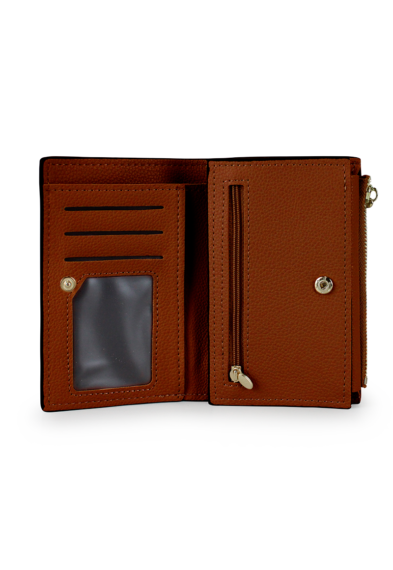 2 BILLETERAS DE MUJER ADARA NEGRA Y BROWN CARVEN - 7