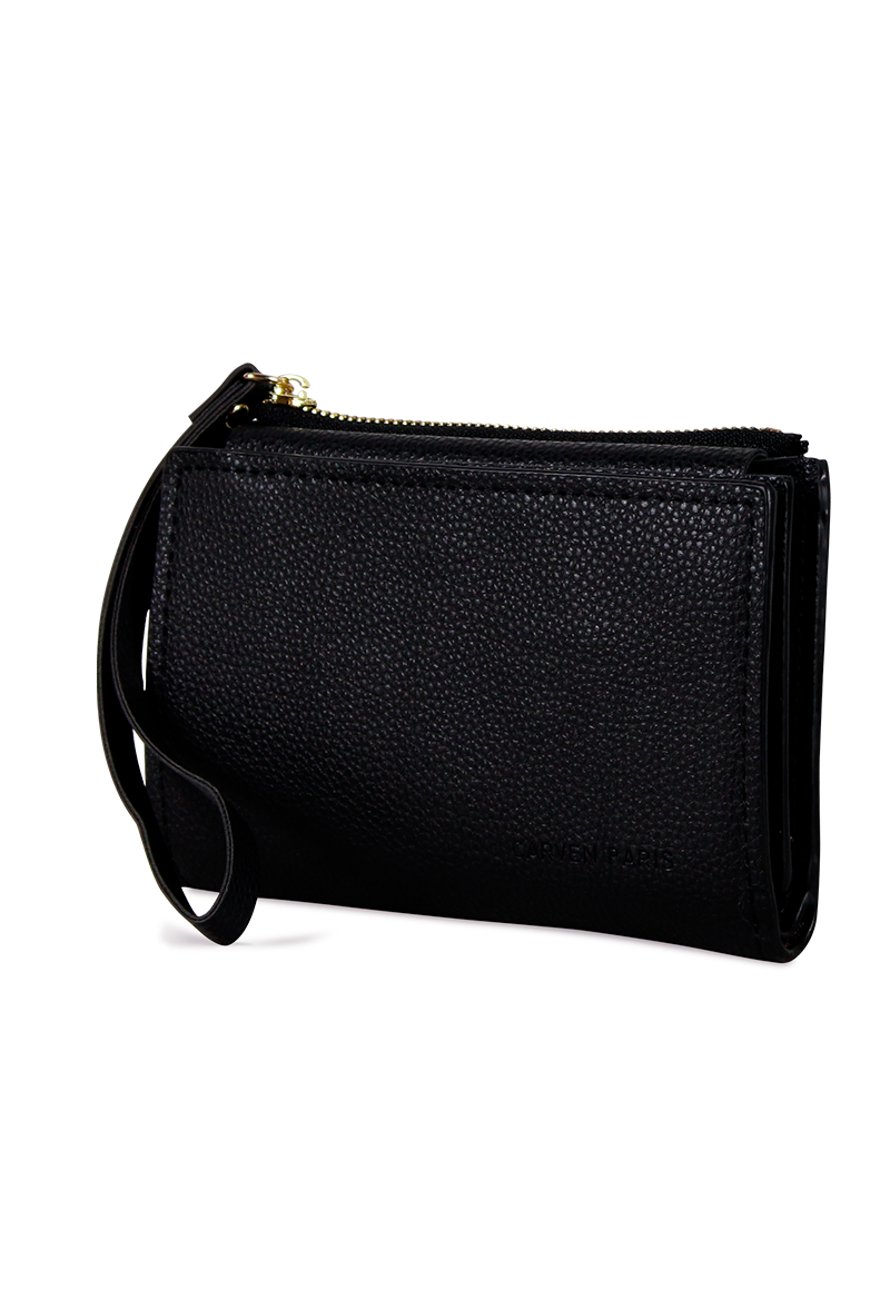 2 BILLETERAS DE MUJER ADARA NEGRA Y BEIGE CARVEN - 4