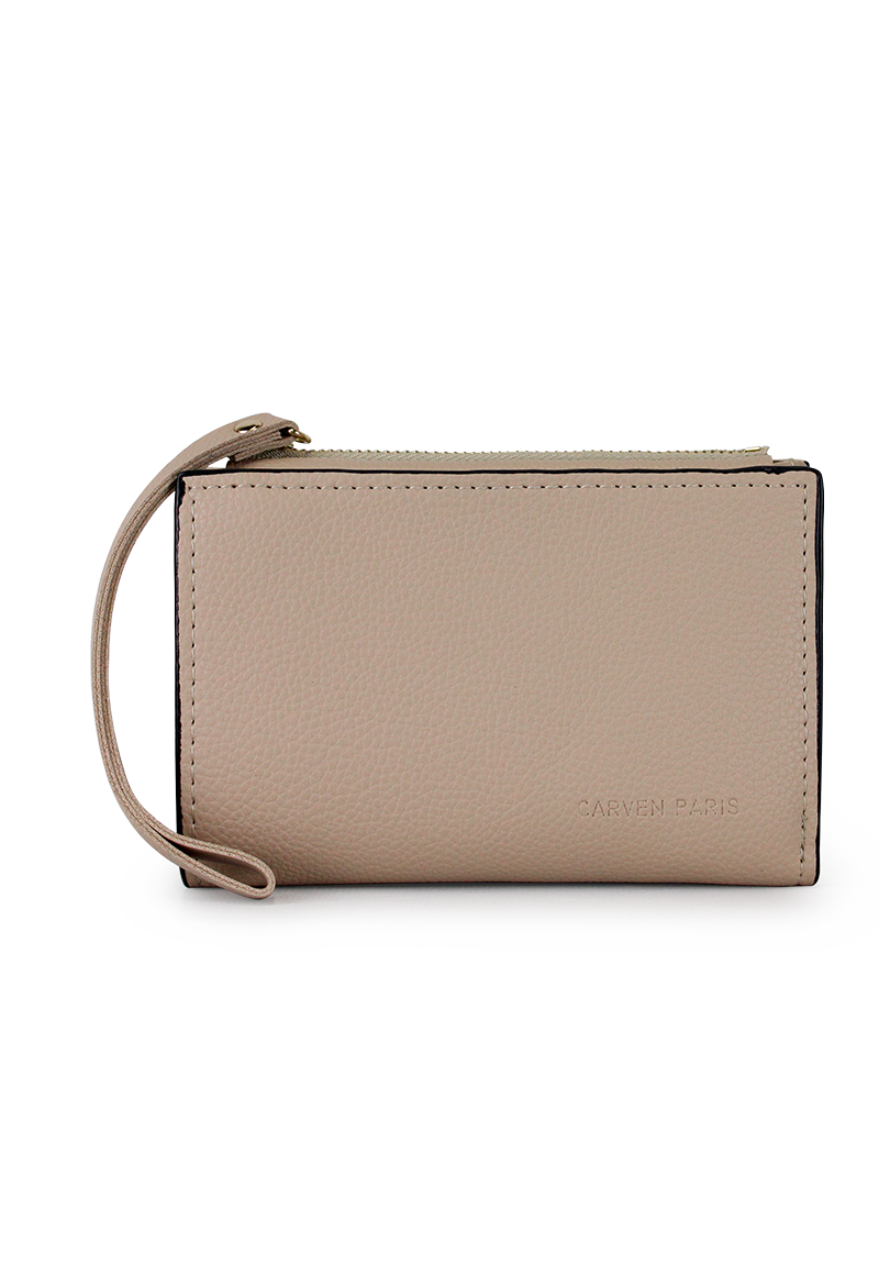2 BILLETERAS DE MUJER ADARA NEGRA Y BEIGE CARVEN - 6