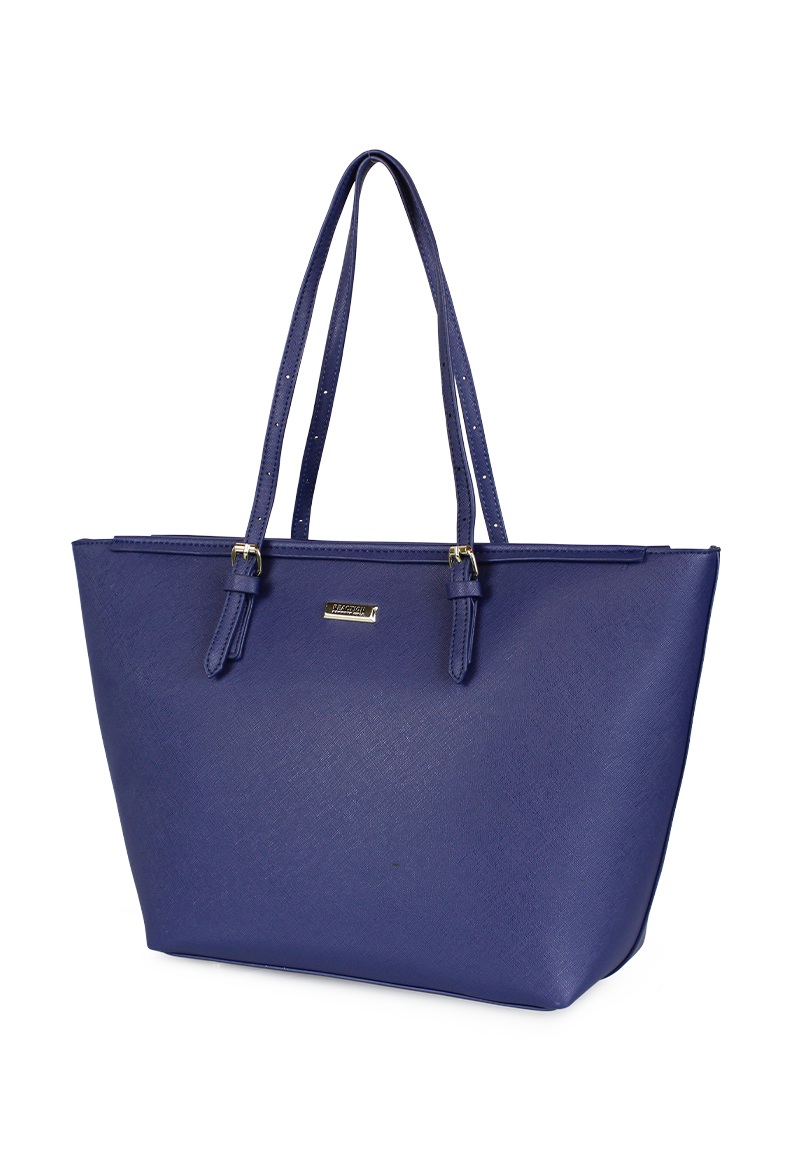 CARTERA TEMPO + BILLETERA TRIFOLD AZUL OSCURO KENNETH COLE - 2