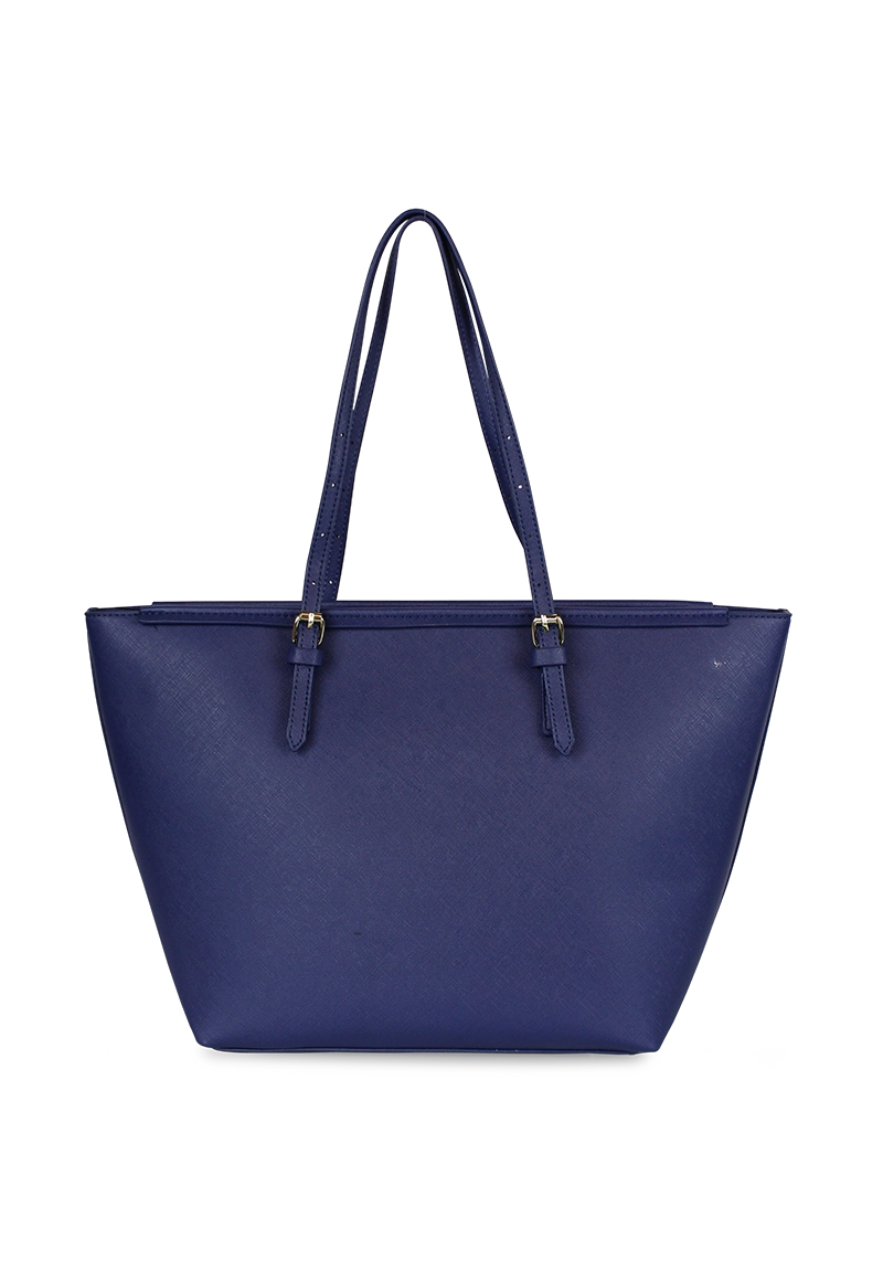 CARTERA TEMPO + BILLETERA TRIFOLD AZUL OSCURO KENNETH COLE - 3