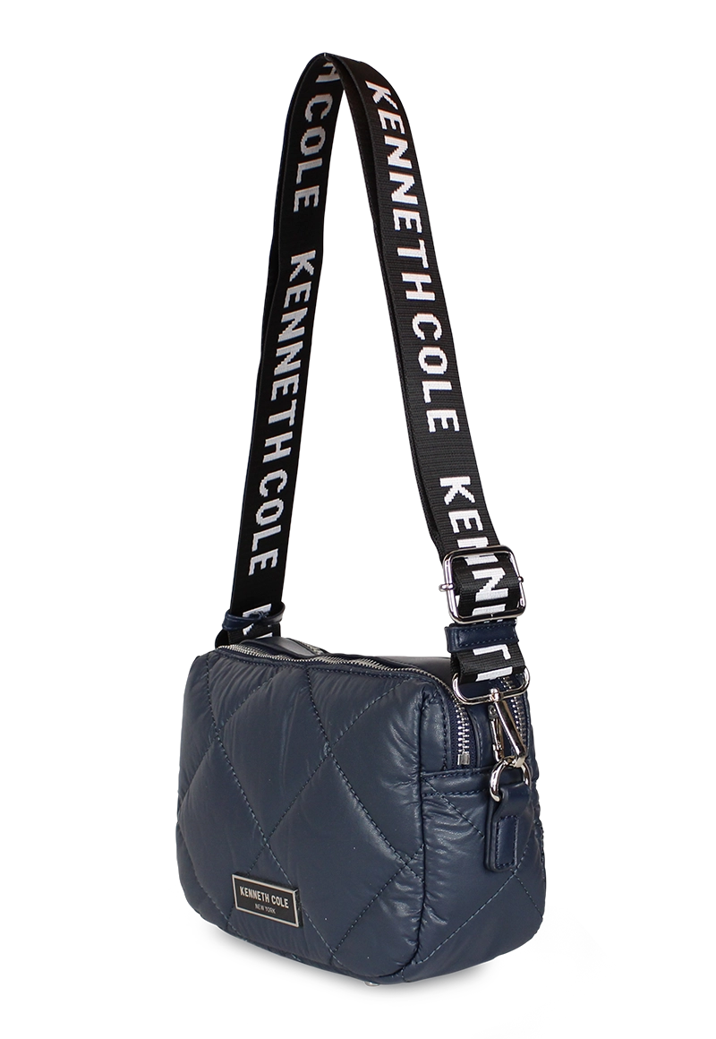 CARTERA ACOLCHADA PEYTON + BILLETERA ABELLA AZUL KENNETH COLE - 3