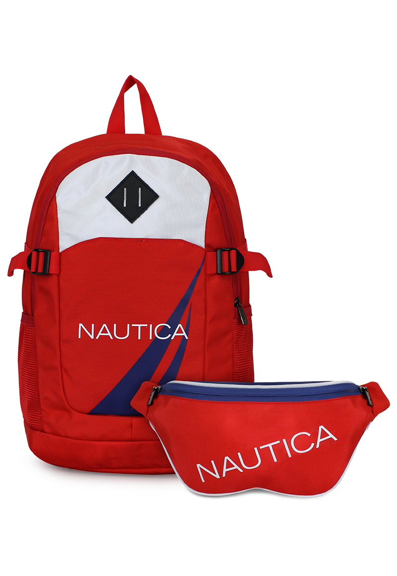 MOCHILA ATLAS + BANANO KAPPA ROJO NAUTICA - 1