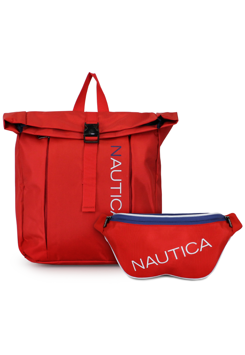 MOCHILA BEND + BANANO KAPPA ROJO NAUTICA - 1