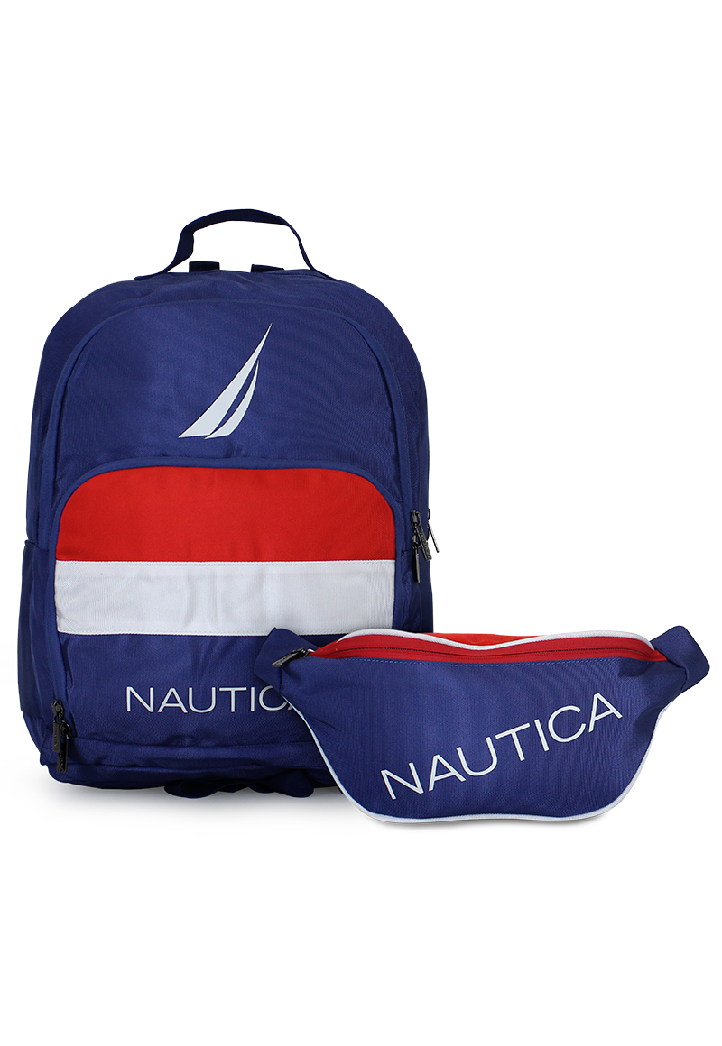 MOCHILA PÓLUX + BANANO KAPPA AZUL NAUTICA - 1