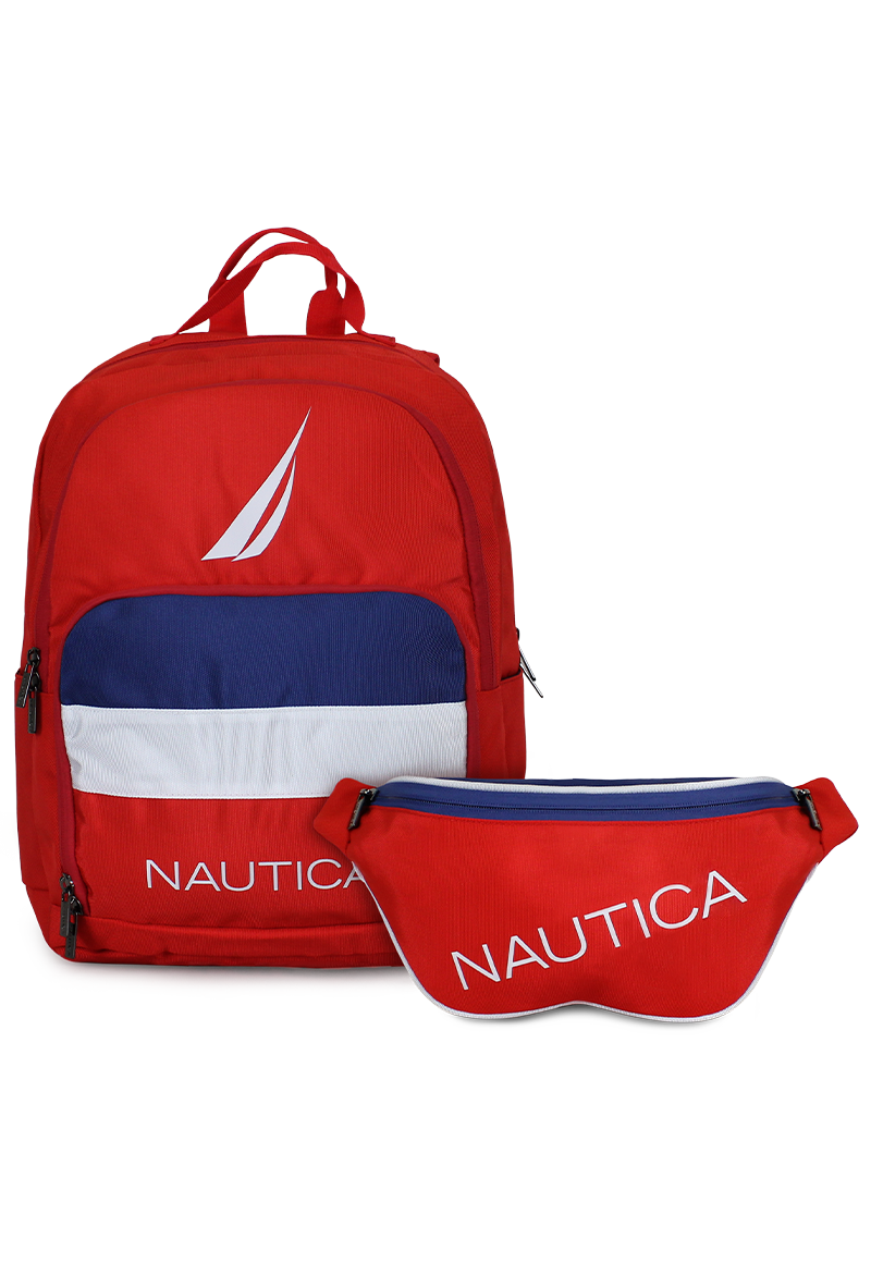 MOCHILA PÓLUX + BANANO KAPPA ROJO NAUTICA - 1