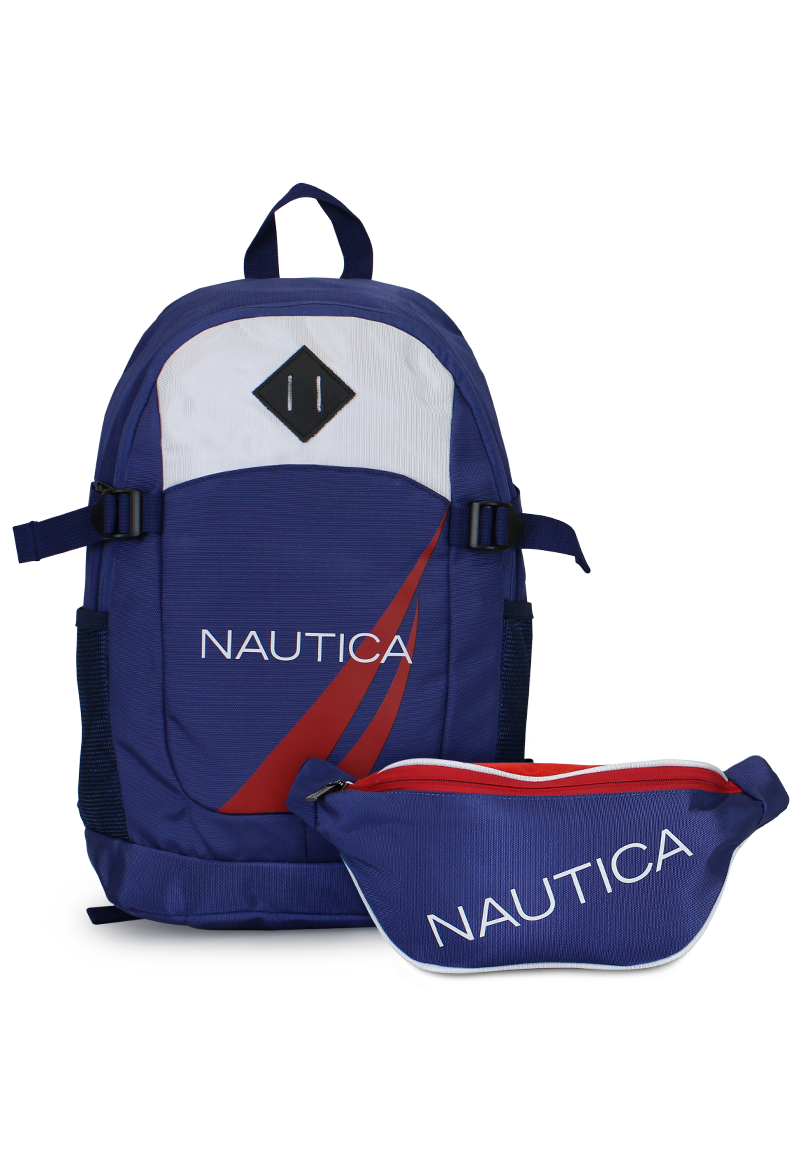 MOCHILA ATLAS + BANANO KAPPA AZUL NAUTICA - 1