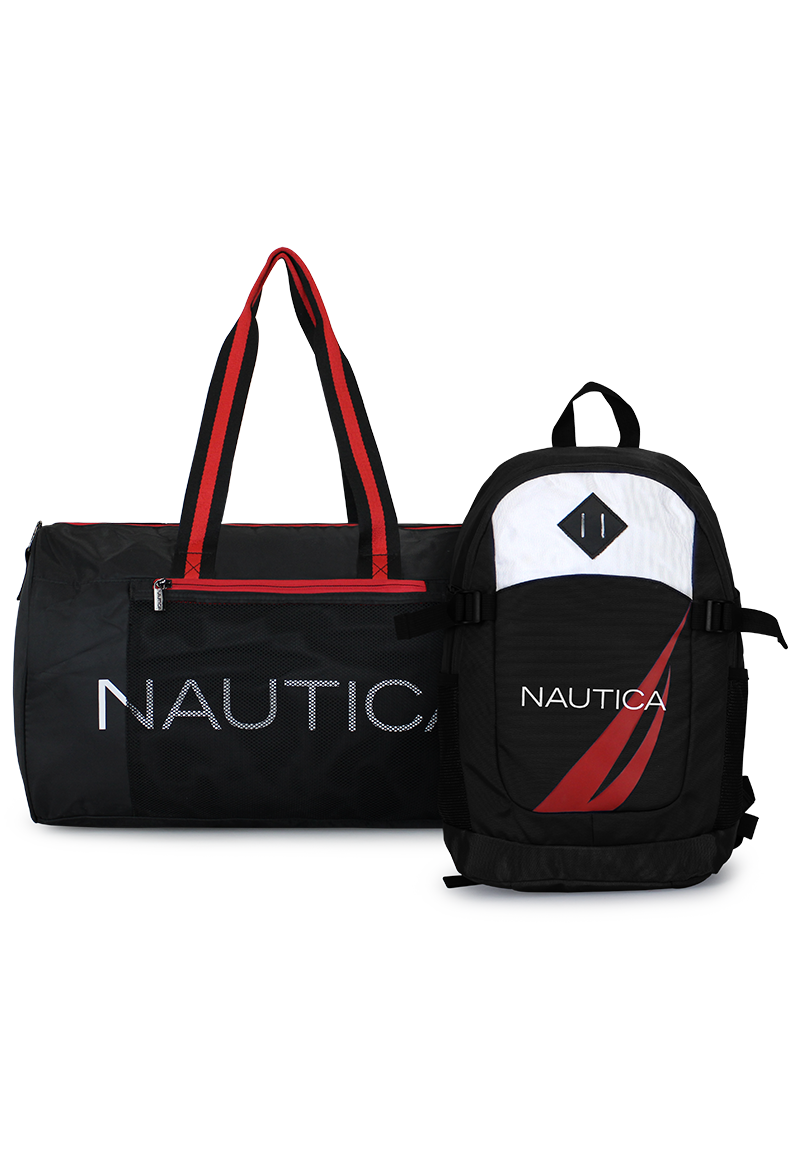 BOLSO ARIES + MOCHILA ATLAS NEGRA NAUTICA - 1