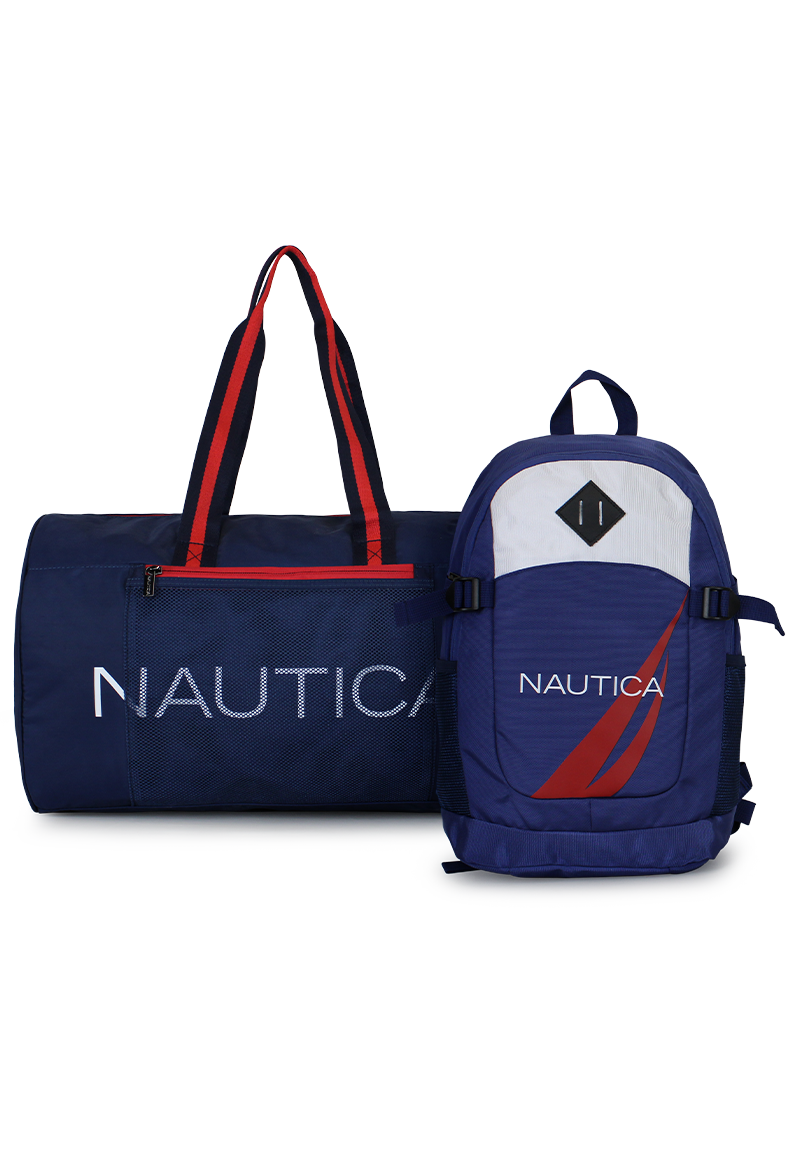 BOLSO ARIES + MOCHILA ATLAS AZUL NAUTICA - 1