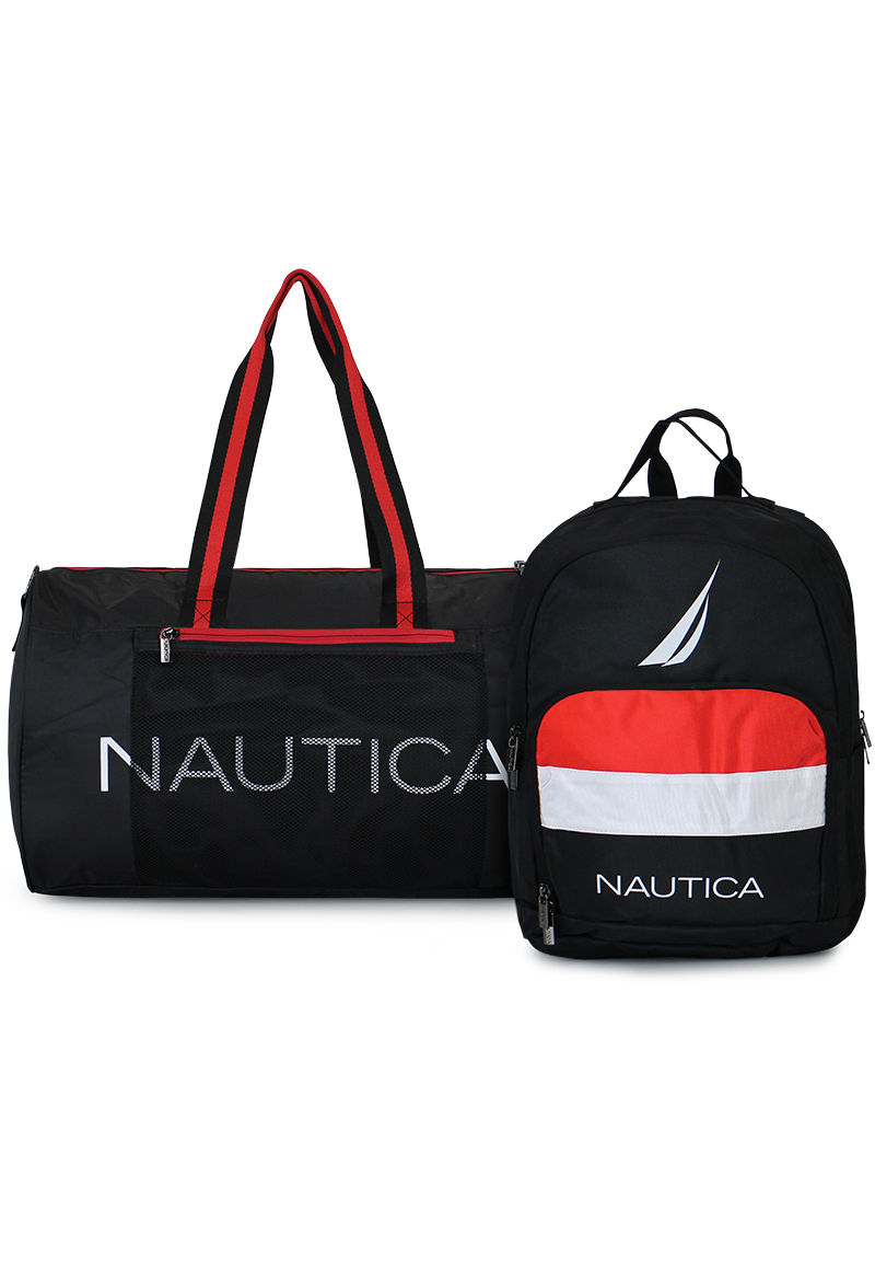 BOLSO ARIES + MOCHILA PÓLUX NEGRA NAUTICA - 1