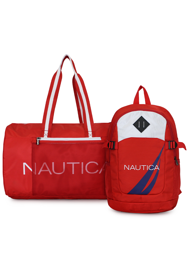 BOLSO ARIES + MOCHILA ATLAS ROJA NAUTICA - 1