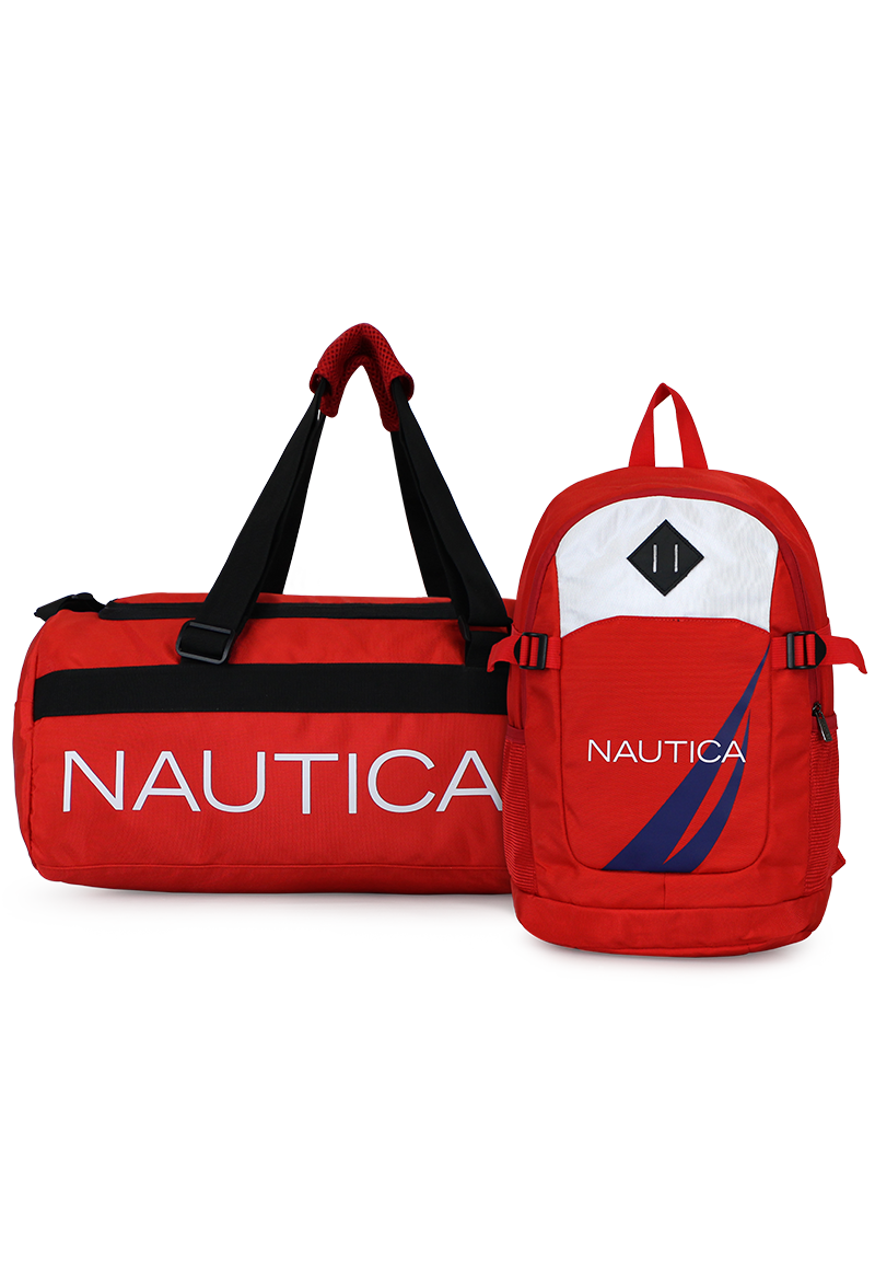 BOLSO VALAR + MOCHILA ATLAS ROJA NAUTICA - 1