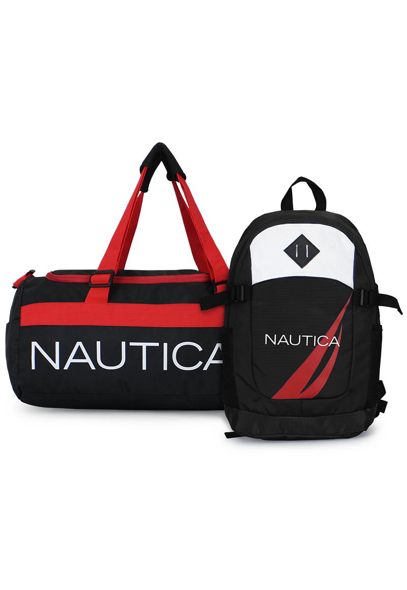 BOLSO VALAR + MOCHILA ATLAS NEGRA NAUTICA - 1