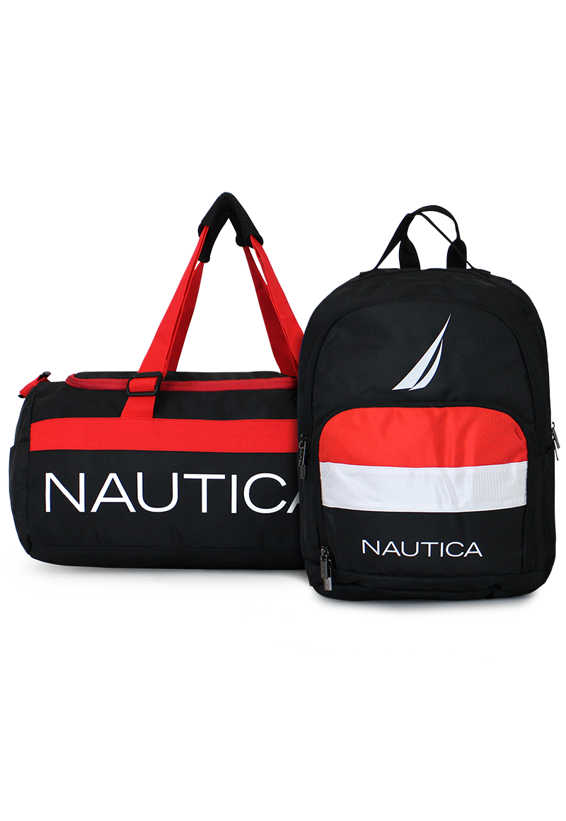 BOLSO VALAR + MOCHILA PÓLUX NEGRA NAUTICA - 1