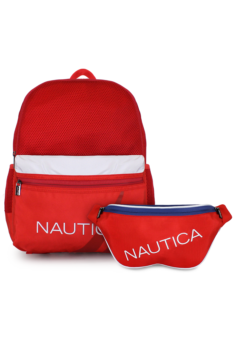 MOCHILA STARK + BANANO KAPPA ROJO NAUTICA - 1