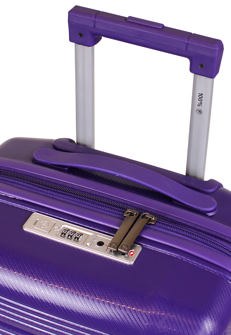 MALETA DE CABINA CON USB CHIC PÚRPURA F LA MALETA DE CHILE - 5
