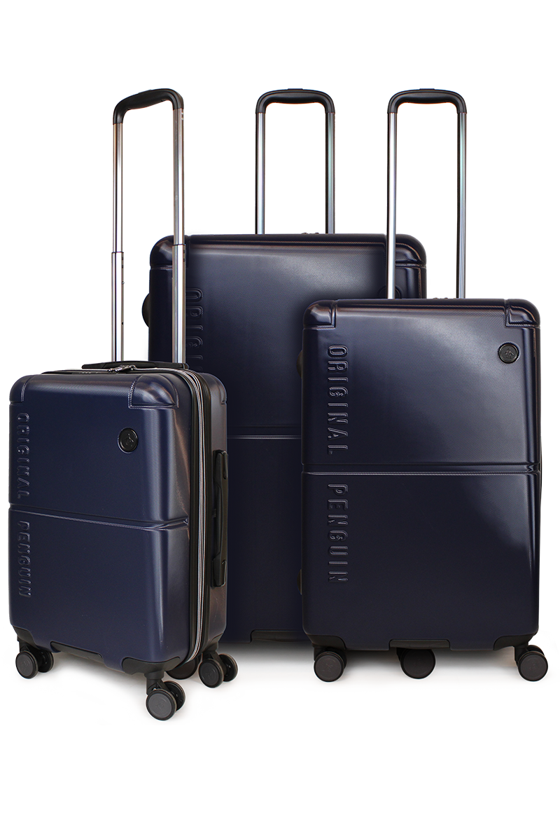 SET DE 3 MALETAS S+M+L ROMA AZUL PENGUIN - 1